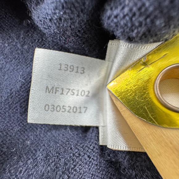 Peter Millar Mens Navy‎ Quarter Zip Pullover Sweater XL Merino Wool Cotton Blend - Picture 7 of 8